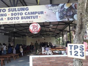 Nyoblos di TPS Amien Rais, Pemilih Disuguhi Sarapan Soto Ayam