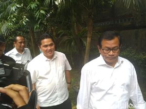 Pramono Anung dan Erick Thohir Merapat ke Kediaman Megawati