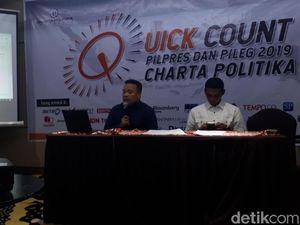 Charta Politika Umumkan Keunggulan Jokowi di QC: Data Tak Akan Berubah Charta Politika Umumkan Keunggulan Jokowi di QC: Data Tak Akan Berubah