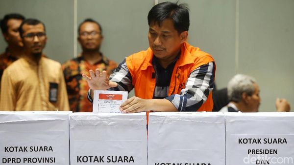 Bowo Sidik Hingga Idrus Marham Nyoblos di Rutan KPK