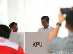 Video Usai Nyoblos, Jokowi: Plong!