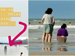 Buang Air Besar di Pantai Siang Bolong, Turis Wanita Diburu Polisi