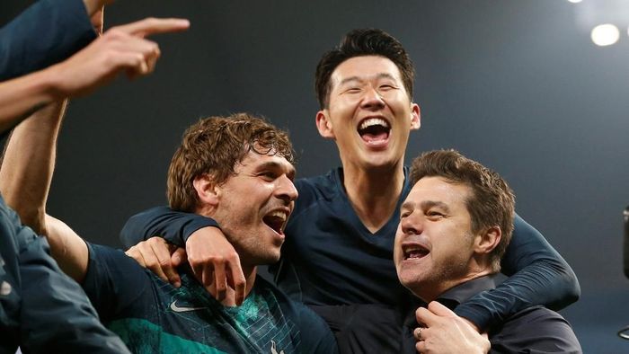 Tottenham Hotspur lolos ke semifinal Liga Champions usai menyingkirkan Manchester City (Foto: Andrew Yates/Reuters) Tottenham Hotspur lolos ke semifinal Liga Champions usai menyingkirkan Manchester City (Foto: Andrew Yates/Reuters)