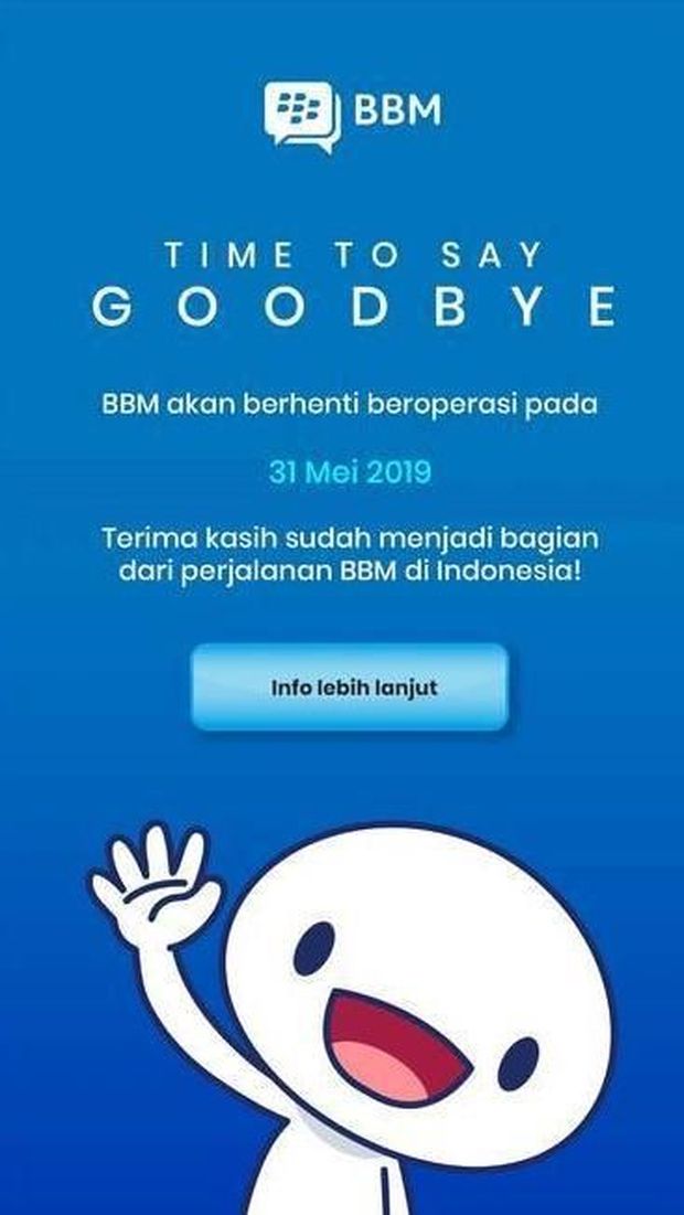 Aplikasi BBM Pamit