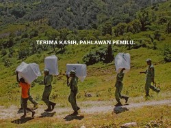 Ucapan Terima Kasih Gading Marten dan Para Artis untuk Pahlawan Pemilu