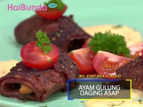 Resep Ayam Gulung Daging Asap, Hidangan Andalan Saat Arisan