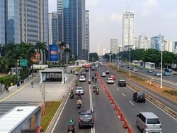 Libur Panjang Pascapencoblosan, Lalin di Sekitar Semanggi Lancar