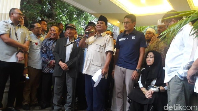 Prabowo soal Utusan Jokowi: Belum, tapi Hubungan Saya Baik dengan Beliau