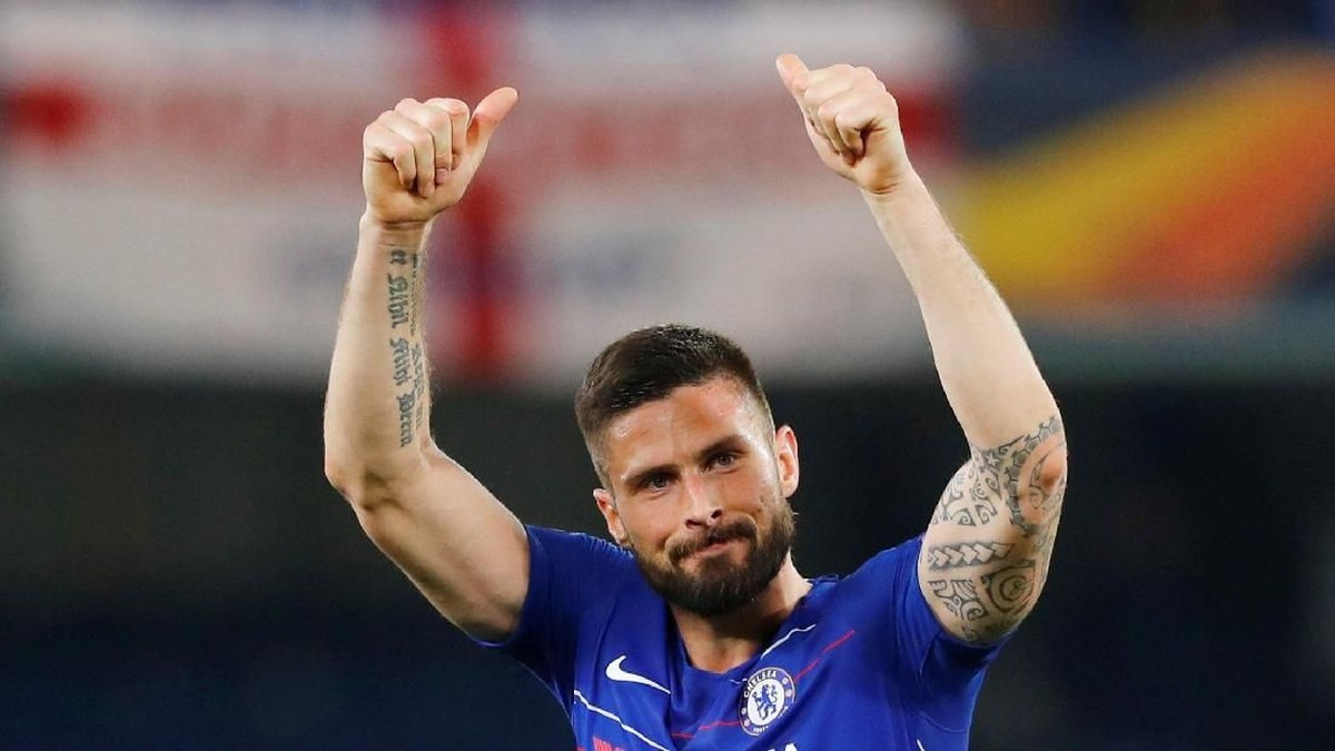 Pemain Chelsea, Olivier Giroud, andalan untuk menjebol gawang Arsenal. (Foto: Eddie Keogh/Reuters)