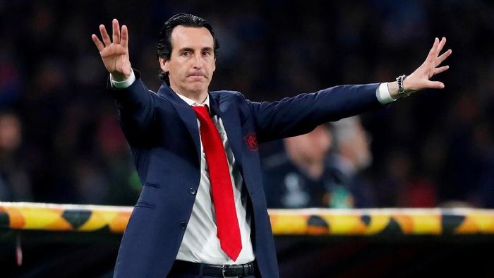 Unai Emery menajamkan rekornya di Liga Europa usai meloloskan Arsenal ke semifinal. (Foto: Matthew Childs/ / Action Images via Reuters)