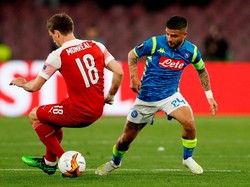 Kemenangan itu didapat dengan tak gampang. Arsenal harus menahan gempuran Napoli. Ada 20 tembakan ke arah gawang Gudang Peluru, tiga mencapai sasaran, tak ada yang berbuah gol. (Foto: Matthew Childs/Action Images via Reuters)