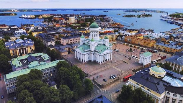 Kota Helsinki Helsinki aerial, Finland