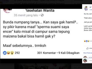 Viral Pertanyaan Netizen Soal Sperma Dicampur Tepung Maizena Agar Tokcer