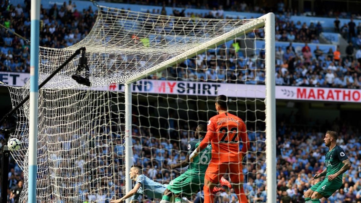 Man City ungguli Spurs 1-0 di babak pertama (Shaun Botterill/Getty Images)