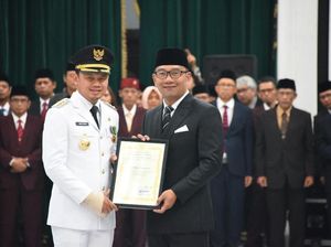 Lantik Kepala Daerah, Ridwan Kamil: Saya Titip Kondusifitas