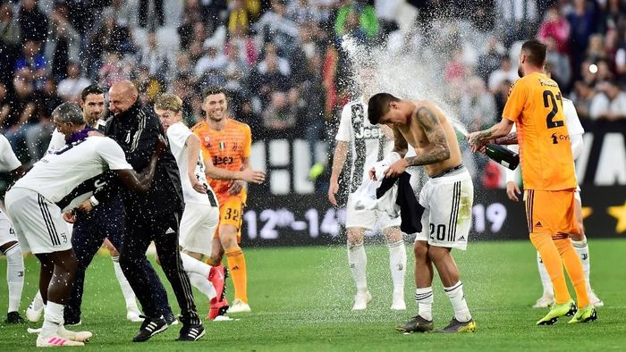 Juventus meraih scudetto kedelapan secara beruntun. (Foto: Massimo Pinca/Reuters)