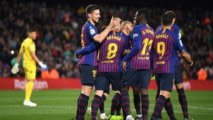 Barcelona berpeluang mengunci gelar juara Liga Spanyol pada akhir pekan ini (Foto: David Ramos/Getty Images)