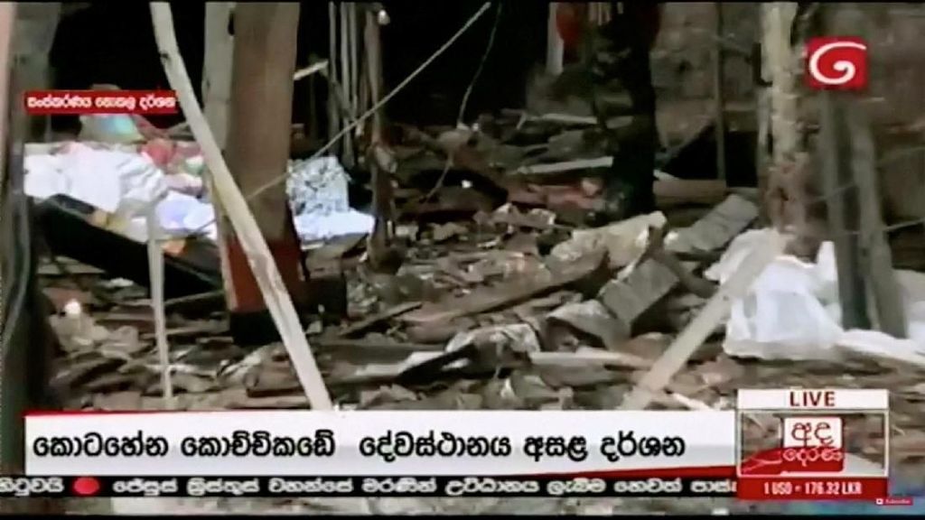 Potret Gereja di Sri Lanka Porak Poranda karena Teror Bom Saat Paskah