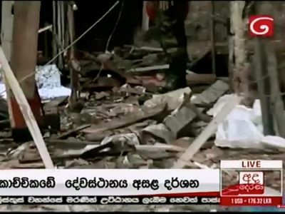 Potret Gereja di Sri Lanka Porak Poranda karena Teror Bom Saat Paskah