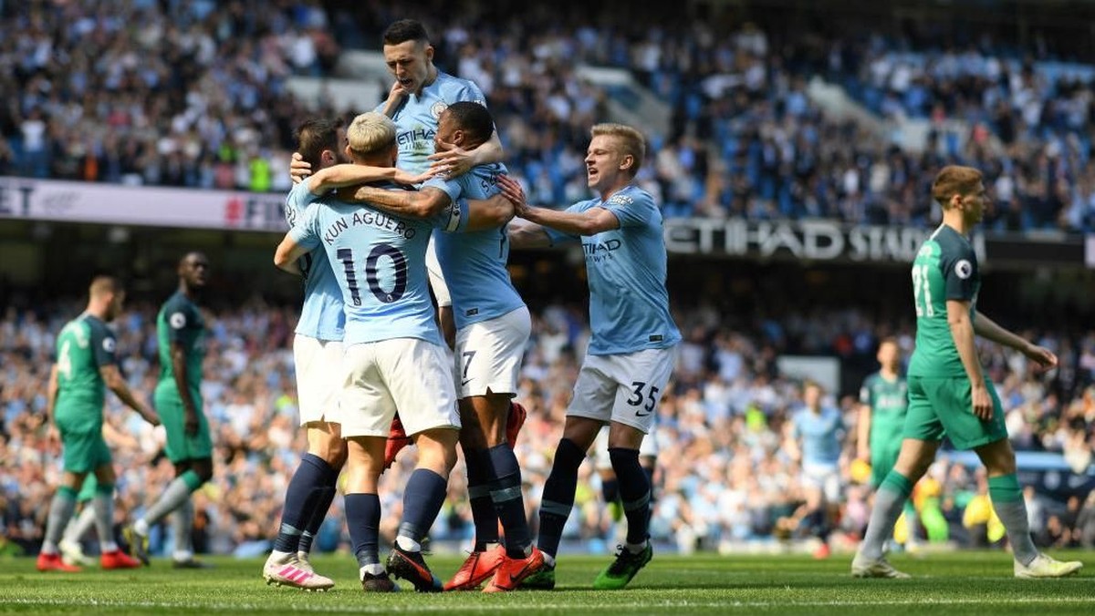 Pemain Manchester City di Liga Inggris. (Foto: Shaun Botterill/Getty Images)