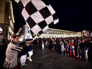 Perayaan Juara Juventus di Pusat Kota Turin Sepi?