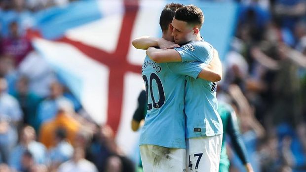 Manchester City kalahkan Tottenham Hotspur 1-0. (