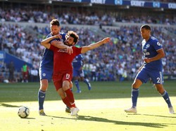 Liverpool mendapatkan penalti pada menit ke-80. Salah ditahan oleh Morrison di dalam kotak penalti, hingga wasit menunjuk titik putih. Reuters/Carl Recine.