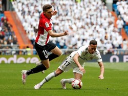 Di babak pertama ini permainan berjalan keras. Setidaknya ada 20 pelanggaran yang dibuat, 11 dari pihak Bilbao dan sisanya El Real. Tiga kartu kuning dikeluarkan wasit, semuanya untuk tim tamu. Susana Vera/Reuters.