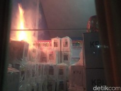 Gudang Kotak Suara di Sumbar Terbakar, KPU Pastikan Dokumen Pemilu Aman