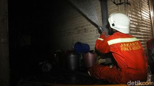 Kondisi Blok C Tanah Abang Usai Kebakaran Berhasil Dipadamkan