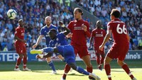 Pertandingan lanjutan Liga Inggris antara Cardiff City vs Liverpool dihelat di Cardiff City Stadium, Minggu (21/4/2019) malam WIB. Reuters/Carl Recine.