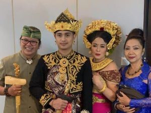 Jennifer Puji Ketampanan Ajun Perwira Pakai Baju Pengantin Khas Bali Jennifer Puji Ketampanan Ajun Perwira Pakai Baju Pengantin Khas Bali