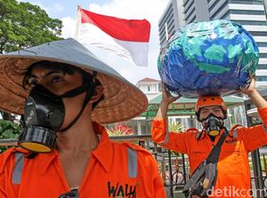 Aktivis Gelar Peringatan Aksi Hari Bumi di Jakarta