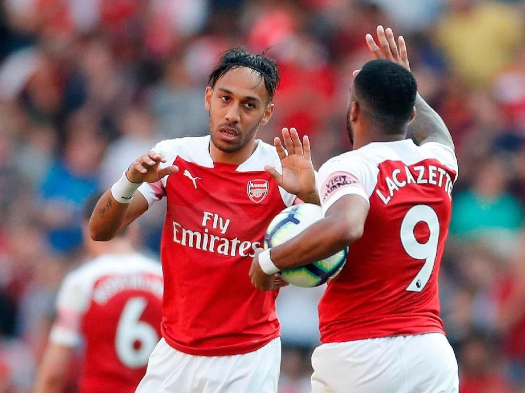 Top Skor Liga Inggris: Aubameyang Samai Aguero dan Salah Top Skor Liga Inggris: Aubameyang Samai Aguero dan Salah