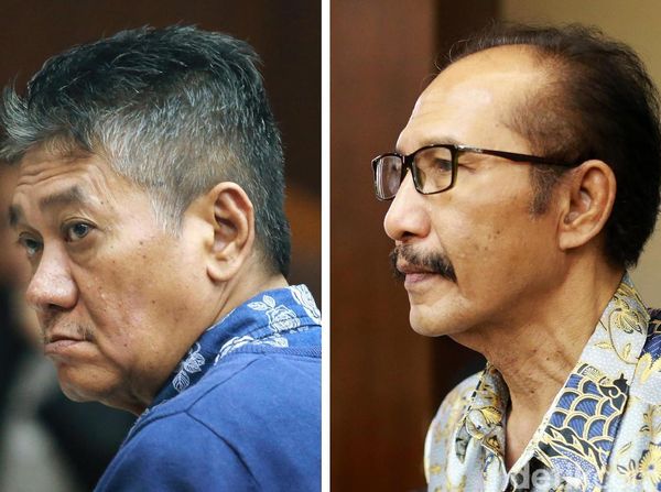 Ekspresi 2 Hakim PN Jaksel Didakwa Terima Suap Kasus Dagang Perkara
