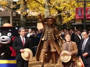 Jadi Manga Terlaris, Patung Luffy One Piece Dibangun di Jepang Jadi Manga Terlaris, Patung Luffy One Piece Dibangun di Jepang