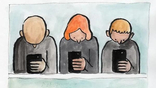 Ilustrasi Menohok Manusia Kecanduan Teknologi