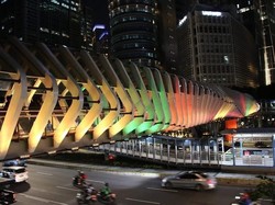 Solidaritas untuk Korban Bom, JPO GBK Berwarna Bendera Sri Lanka