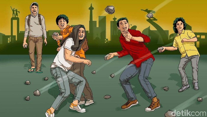 Polisi Aksi Pencegahan Tawuran Dua Kelompok di Jaktim Akibat Petasan Sebagai Kode