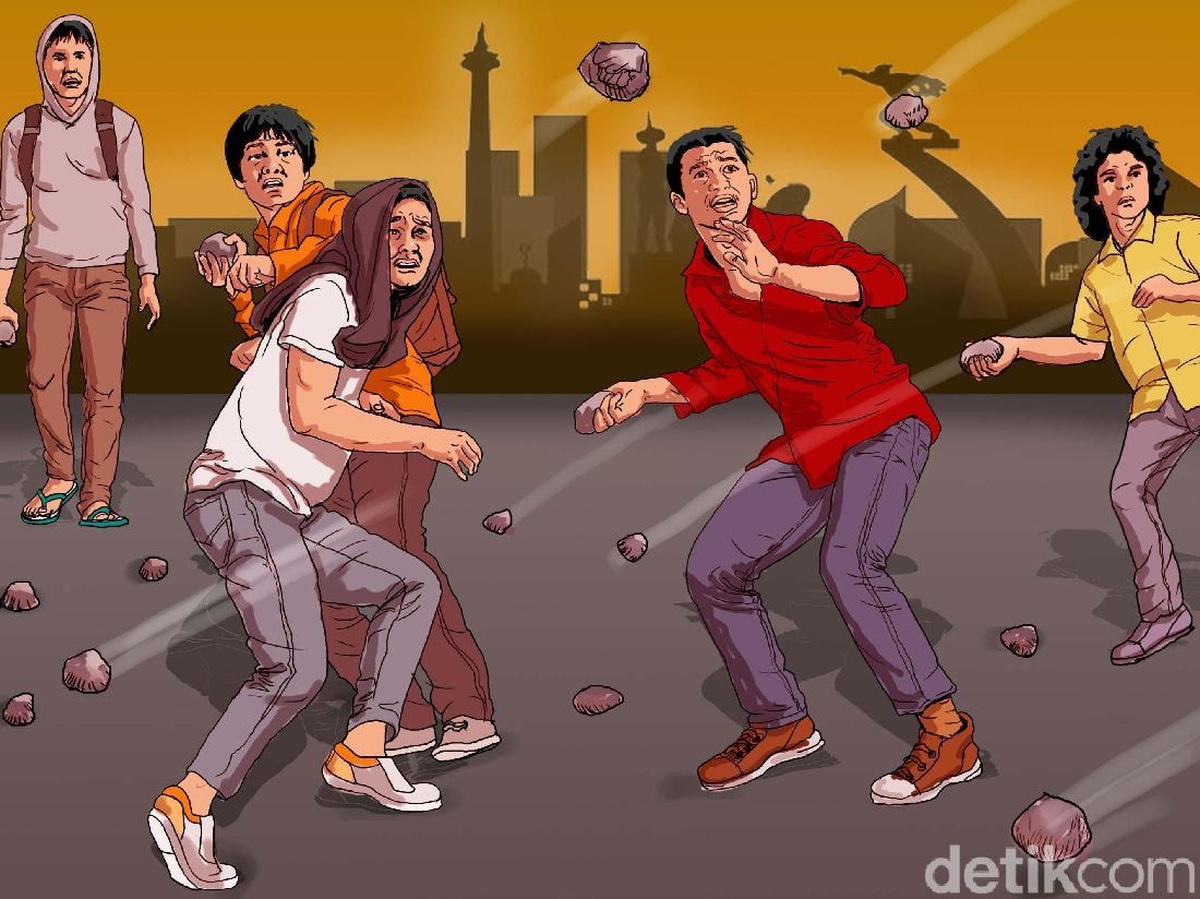 Laga Sepakbola Tarkam di Bogor Ricuh, Polisi Sigap Turun Tangan