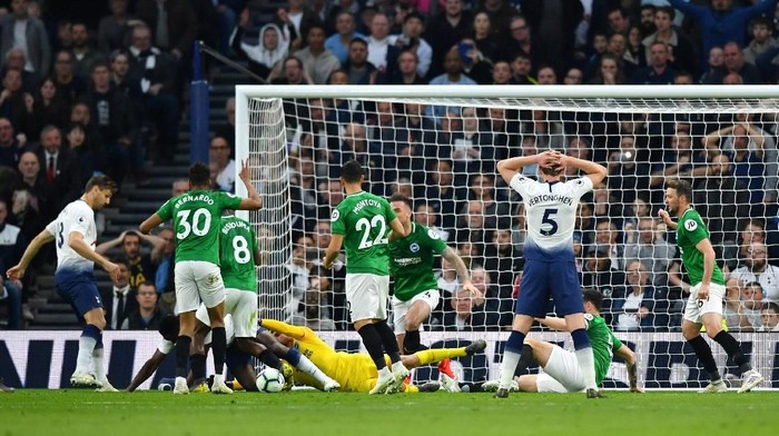 Tottenham Vs Brighton Masih Sama Kuat di Babak Pertama