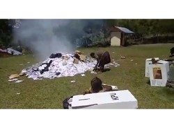 Peristiwa Surat Suara Dibakar Warga Puncak Jaya Papua Terjadi 23 April