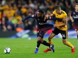 Tak ada gol tambahan lagi dari Arsenal hingga laga tuntas. Eddie Keogh/Reuters.