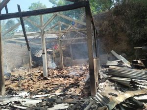 Ditinggal Pergi Pemiliknya, 2 Rumah di Gunungkidul Ludes Terbakar