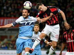 Bermain di San Siro, pada Kamis (25/4/2019) dinihari WIB, kedua tim bermain imbang di babak pertama. Marco Rosi/Getty Images.