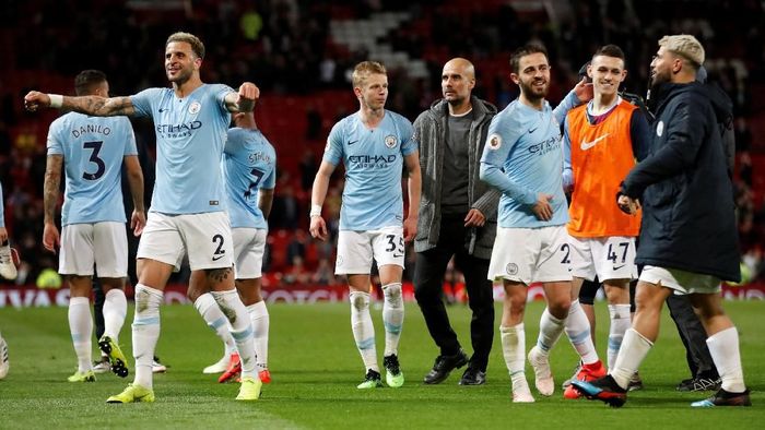 Manchester City ukir rekor gol baru usai mengalahkan Man United 2-0. (Foto: Carl Recine/Action Images via Reuters) Manchester City ukir rekor gol baru usai mengalahkan Man United 2-0. (Foto: Carl Recine/Action Images via Reuters)