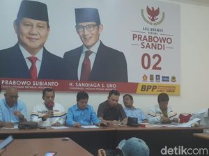 Prabowo-Sandi Menang di Data Internal BPN, BPP Jatim Ucapkan Selamat Prabowo-Sandi Menang di Data Internal BPN, BPP Jatim Ucapkan Selamat