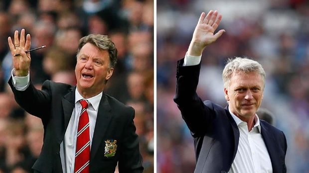 Louis van Gaal dan David Moyes gagal bertahan di Man United.