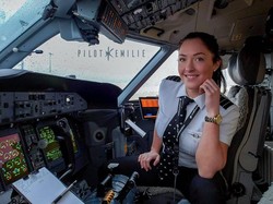 Ini Emilie, Pilot Seksi Hobi Traveling & Viral di Instagram
