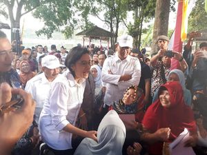 Sri Mulyani Temui Nasabah Ultra Mikro di Situ Bagendit Garut
